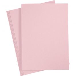Kartong, A4, ark 210x297 mm, 210 g, rosa, 10 ark/ 1 förp. [HOB-21182]