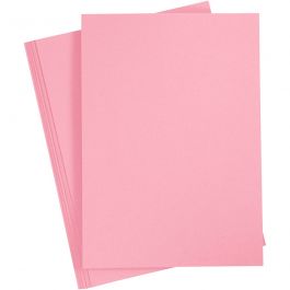 Kartong, A4, ark 210x297 mm, 210 g, mörkrosa, 10 ark/ 1 förp. [HOB-21183]