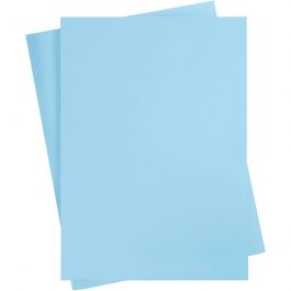 Färgad Kartong, A2, ark 420x594 mm, 180 g, ljusblå, 100 ark/ 1 förp. [HOB-213056]
