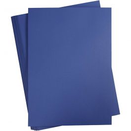 Färgad Kartong, A2, ark 420x594 mm, 180 g, mörkblå, 100 ark/ 1 förp. [HOB-213066]