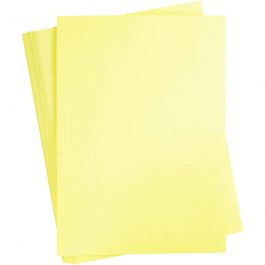 Färgad Kartong, A2, ark 420x594 mm, 180 g, ljusgul, 100 ark/ 1 förp. [HOB-21311]