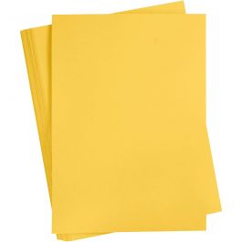 Färgad Kartong, A2, ark 420x594 mm, 180 g, solgul, 100 ark/ 1 förp. [HOB-21312]