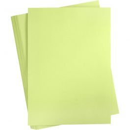 Färgad Kartong, A2, ark 420x594 mm, 180 g, ljusgrön, 100 ark/ 1 förp. [HOB-21322]
