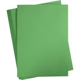 Färgad Kartong, A2, ark 420x594 mm, 180 g, gräsgrön, 100 ark/ 1 förp. [HOB-21323]