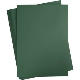 Färgad Kartong, A2, ark 420x594 mm, 180 g, mörkgrön, 100 ark/ 1 förp. [HOB-21324]