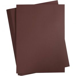 Färgad Kartong, A2, ark 420x594 mm, 180 g, mörkbrun, 100 ark/ 1 förp. [HOB-21325]