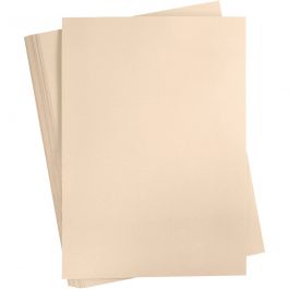 Färgad Kartong, A2, ark 420x594 mm, 180 g, beige, 100 ark/ 1 förp. [HOB-21328]