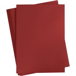 Färgad Kartong, A2, ark 420x594 mm, 180 g, mörkröd, 100 ark/ 1 förp. [HOB-21329]