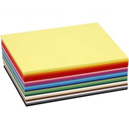 Creativ Kartong, A6, ark 105x148 mm, 180 g, mixade färger, 300 mix. ark/ 1 förp. [HOB-21426]