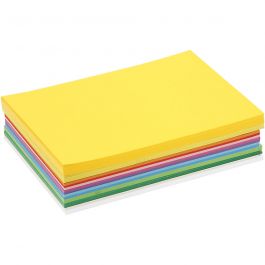 Vårkartong, A5, ark 148x210 mm, 180 g, mixade färger, 300 mix. ark/ 1 förp. [HOB-21435]