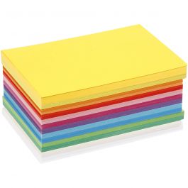Vårkartong, A6, ark 105x148 mm, 180 g, mixade färger, 300 mix. ark/ 1 förp. [HOB-21436]
