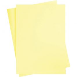 Färgad Kartong, A2, 420x594 mm, 180 g, ljusgul, 10ark/ 1 förp. [HOB-21511]
