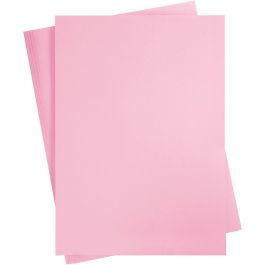 Färgad Kartong, A2, ark 420x594 mm, 180 g, ljusrosa, 10 ark/ 1 förp. [HOB-21516]