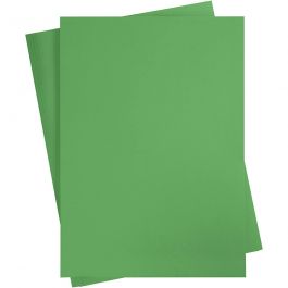 Färgad Kartong, A2, ark 420x594 mm, 180 g, gräsgrön, 10 ark/ 1 förp. [HOB-21523]