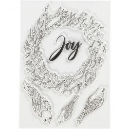 Stämpelmotiv, joy, stl. 10,5x15 cm, 1 ark [HOB-21584]