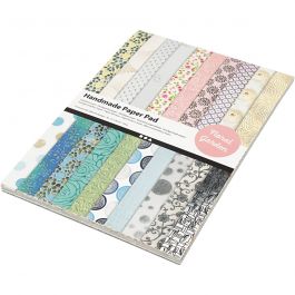 Handgjort Papper, A4, ark 210x297 mm, 110-150 g, 20 ark/ 1 förp. [HOB-21636]