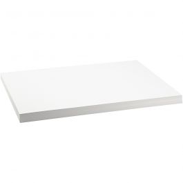 Färgad kartong, A2, ark 420x594 mm, 250 g, vit, 100 ark/ 1 förp. [HOB-21650]