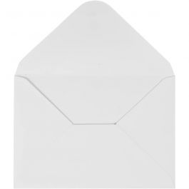 Kuvert, kuvertstl. 11,5x16 cm, 110 g, vit, 10 st./ 1 förp. [HOB-217011]