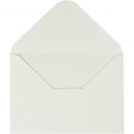 Kuvert, kuvertstl. 11,5x16 cm, 110 g, råvit, 10 st./ 1 förp. [HOB-217022]