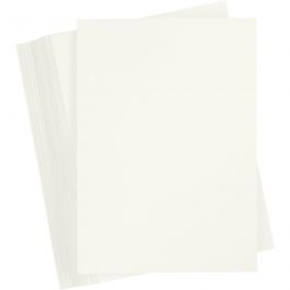Färgad Kartong, A4, ark 210x297 mm, 180 g, råvit, 100 ark/ 1 förp. [HOB-217036]