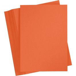 Färgad Kartong, A4, ark 210x297 mm, 180 g, orange, 100 ark/ 1 förp. [HOB-21713]