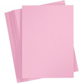 Färgad Kartong, A4, ark 210x297 mm, 180 g, ljusrosa, 100 ark/ 1 förp. [HOB-21716]