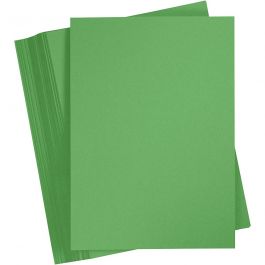 Färgad Kartong, A4, ark 210x297 mm, 180 g, gräsgrön, 100 ark/ 1 förp. [HOB-21723]