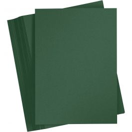 Färgad Kartong, A4, ark 210x297 mm, 180 g, mörkgrön, 100 ark/ 1 förp. [HOB-21724]