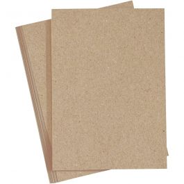 Kartong, A4, ark 210x297 mm, 220 g, natur, 10 st./ 1 förp. [HOB-219016]
