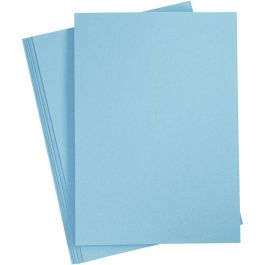 Kartong, A4, ark 210x297 mm, 220 g, ljusblå, 10 st./ 1 förp. [HOB-219018]