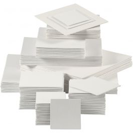 Målarplattor, 280 g, vit, 108 st./ 1 förp. [HOB-22520]
