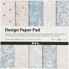 Designpapper, 120 g, rosa, 50 ark/ 1 förp. [HOB-225916]