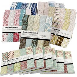 Designpapper, ark 15,2x15,2 cm, 120 g, mixade färger, 6x10 st./ 1 förp. [HOB-22591]