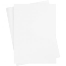 Färgad kartong, ark 460x640 mm, 210-220 g, vit, 25 ark/ 1 förp. [HOB-22810]