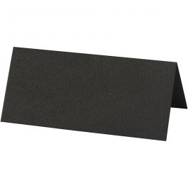 Placeringskort, stl. 9x4 cm, 220 g, svart, 20 st./ 1 förp. [HOB-228712]