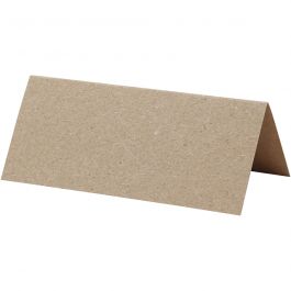 Placeringskort, stl. 9x4 cm, 220 g, natur, 20 st./ 1 förp. [HOB-228716]