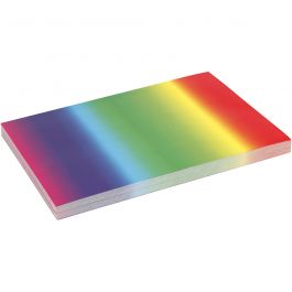 Regnbågskartong, A4, ark 210x297 mm, 180 g, 100 ark/ 1 förp. [HOB-22983]