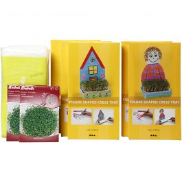 Krasselådor, H: 20 cm, vit, 30 set/ 1 förp. [HOB-23324]