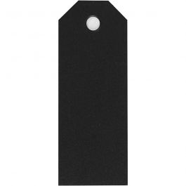 Manillamärken, stl. 3x8 cm, 220 g, svart, 20 st./ 1 förp. [HOB-234012]
