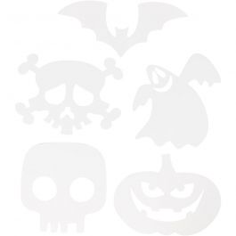 Halloween figur, stl. 25x17 cm, 230 g, vit, 16 st./ 1 förp. [HOB-234610]