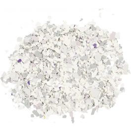 Terrazzo Flakes, ljusgrå, 90 g/ 1 burk [HOB-24593]