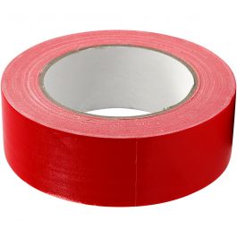 Textiltejp, B: 38 mm, röd, 25 m/ 1 rl. [HOB-24644]