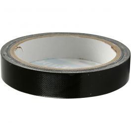 Textiltejp, B: 19 mm, svart, 25 m/ 1 rl. [HOB-24645]