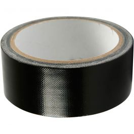 Textiltejp, B: 38 mm, svart, 25 m/ 1 rl. [HOB-24646]