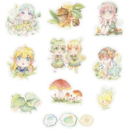 Washi stickers, små flickor, stl. 20-50 mm, 30 st./ 1 förp. [HOB-24752]