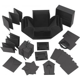 Exploding Box, stl. 7x7x7,5+12x12x12 cm, svart, 1 st. [HOB-25378]