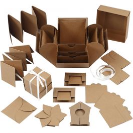 Exploding Box, stl. 7x7x7,5+12x12x12 cm, natur, 1 st. [HOB-25380]