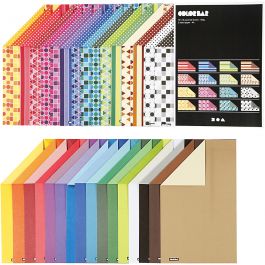 Colorbar Rivkartong, A4, ark 210x297 mm, 250 g, mixade färger, 32x10 ark/ 1 förp. [HOB-25467]