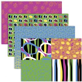 Decoupagepapper, ark 25x35 cm, 17 g, glade färger, 4x2 ark/ 1 förp. [HOB-254820]