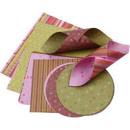 Origamipapper, 80 g, 900 mix. ark/ 1 förp. [HOB-25531]